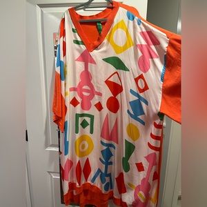 Geometric flowy dress